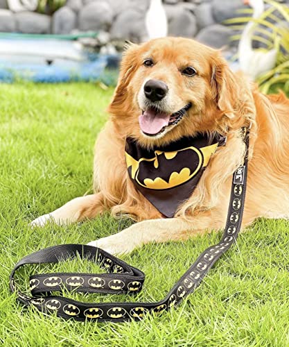 Image of TDIT X�DC Batman Reversible Dog Bandana with Adjustable Dog Collar (Size X-Large)