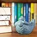 HELLORSO Fat Lady Yoga Sculpture - Meditation Pose Statue - Zen Spiritual Room Decor - Resin Lady Figurine Sculpture Woman Statue Yoga Decor Modern Abstract Arts Gifts for Home (Blue)