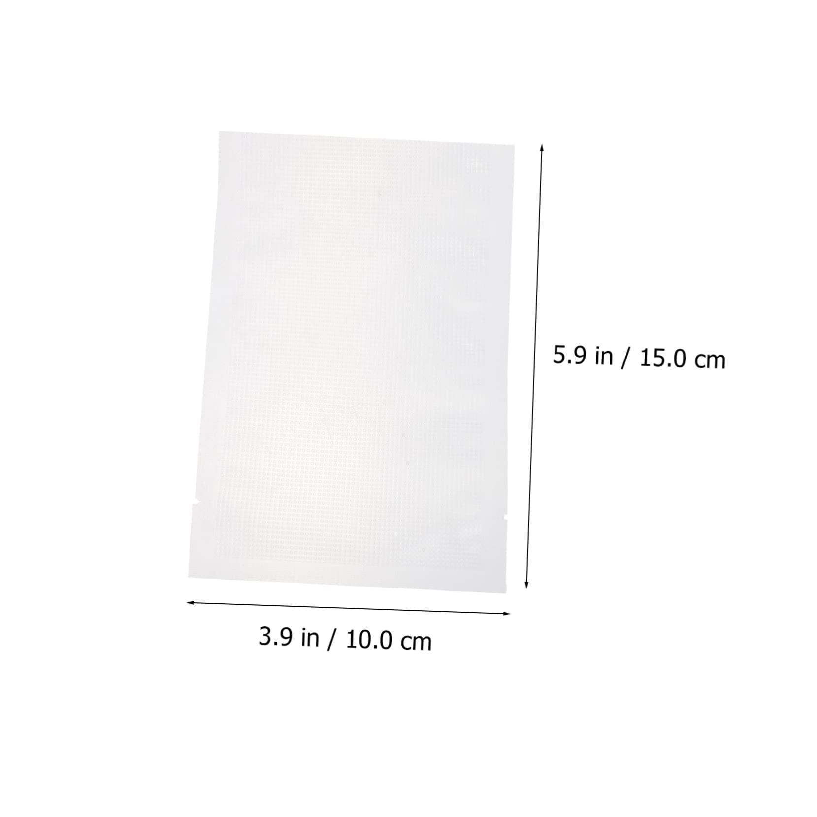 Garneck 100pcs Vacuum Sealed Food Storage Bags Reusable for Jerky Cheese Snacks 15x10cm Vacuum Sealer Bags