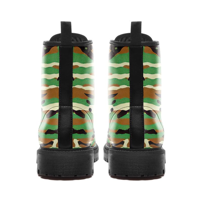 Combat Boots for Men Women Fashion Camo Trendy Lace-up Hiking Outdoor Unisex Footwear Chunky Platform Ankle Booties3