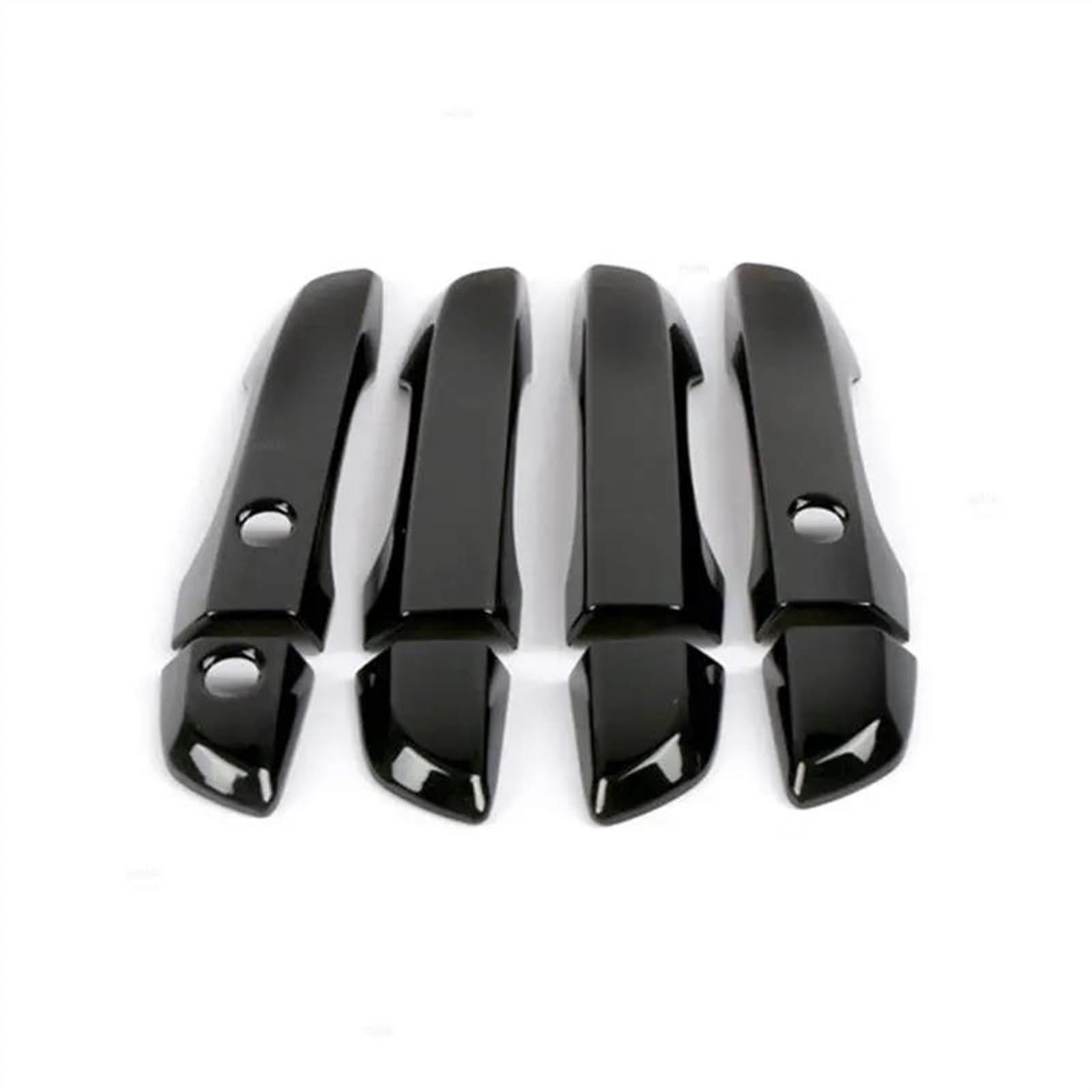 Noheeu D Glossy Black Chrome Car Oor Handle Cover Trim Overlays Styling Accessories For Civic 10Th 2016-2020 Lhd(D)