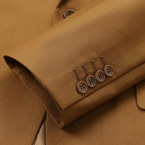 Men's Suits Slim Fit, 3 Piece Suits for Men, 2 Buttons Solid Jacket Vest Pants, Tuxedo Set for Business, Wedding3