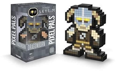 PDP Pixel Pals The Elder Scrolls V Skyrim Dragonborn Collectible Lighted Figure, 878-036-NA-Dovahkiin