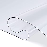 Vista 7 de Mantel de plástico transparente de PVC para mesa de comedor, escritorio, protector para mesa de estudiante, protector de escritorio, mantel