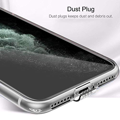 Image of JANAK RAJ 2mm Anti-Skid Dust Plug - Crystal Clear Transparent Back Case Cover Compatible with Oppo F15 / A91 / Reno 3 | Camera Protection | Inbuilt Slim Anti-Slip Grip Ultra Slim - Clear