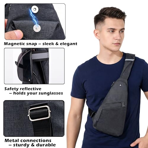 Slim Sling Bag Small Anti Theft