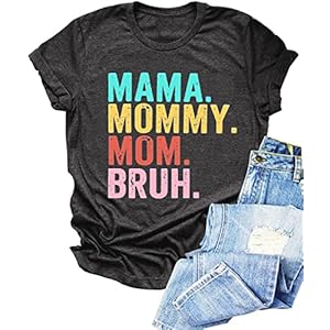 Mama Shirts for Women Mom Shirts Mother’s Day Shirts Gift Casual Short Sleeve Mama Graphic Tee Tops