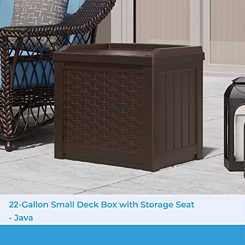 Suncast SSW600J 22 Gallon Small Resin Storage Seat thumb #1