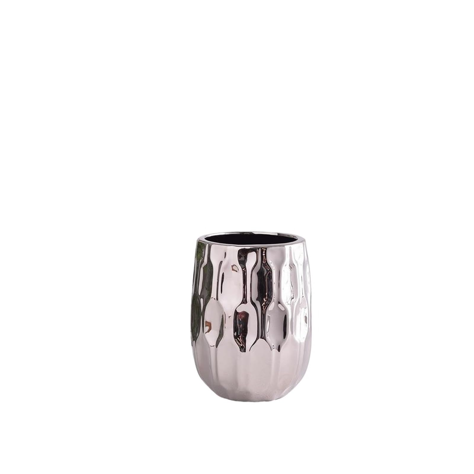 Geometric Vases Electroplated Ceramic Geometric Vase Tabletop Decor Ornament Flower Arrangement Living Room Aesthetic Decoration(Color02-d)