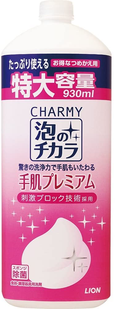 CHARMY Foam Power Hand Skin Premium Large size for refilling 930ml x 3 pieces