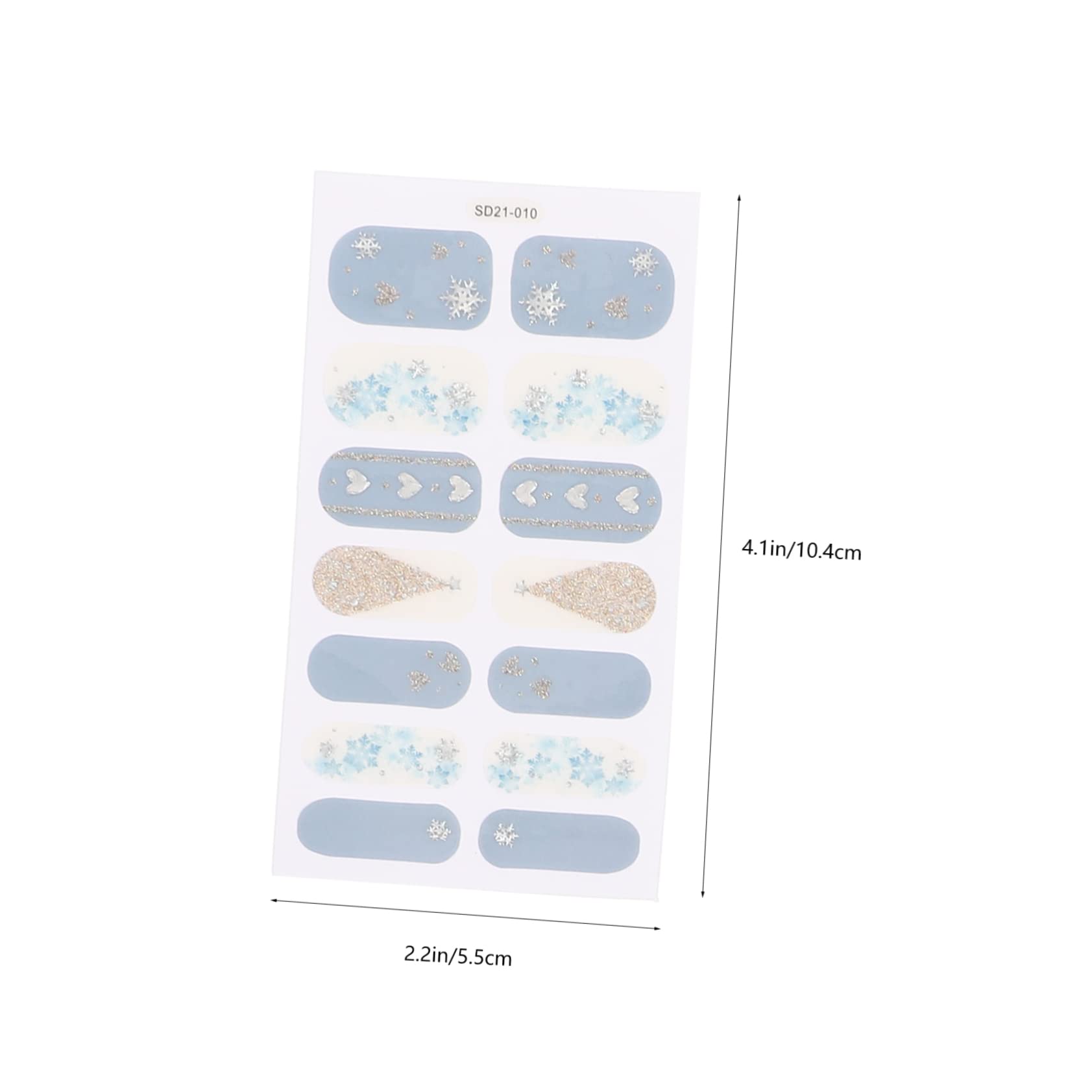 PACKOVE 5 Set Sticker Unghie Adesivi Per Nail Art Con Design Delicati Per Decorazioni Unghie Te Adesivi Autoadesivi Per Adatti Tipi 6 Fogli*5