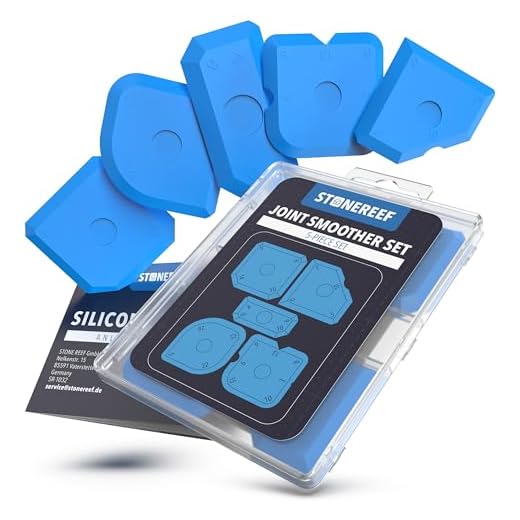 STONE REEF Silicone Caulking Tool Set – 5-in-1 Sealant Finishing Tool Kit | Caulk Remover, Grout Scraper & Applicator for Bathroom, Kitchen, Window, Sink, Tile & Joint | Professional Silicone Tools