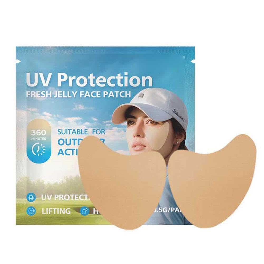 Amazon.co.jp: 5 ペアフェイスパッチ日焼け止め UV カットゴルフ