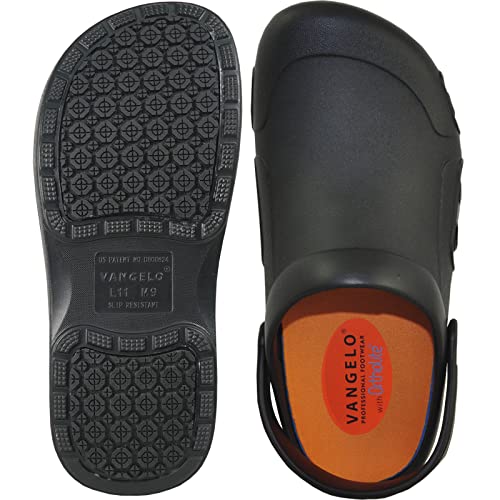 VANGELO Professional Slip Resistant Clog Waterproof Men Work Nurse Shoe Chef Shoe Ritz Black Lime White Multicolor3