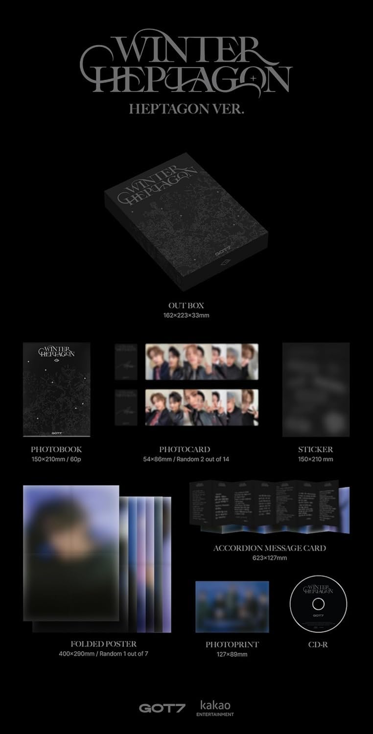 Generic GOT-7 Winter Heptagon Mini Album (HEPTAGON ver.) + Extra