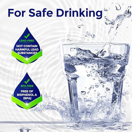 Image of 15ft RV Water Hose - Drinking Water Hose Contains No Lead, No BPA - Flexible Leak-Free Design - Upgrade Strain Relief Ends - 5 /8 inch Inside Diameter