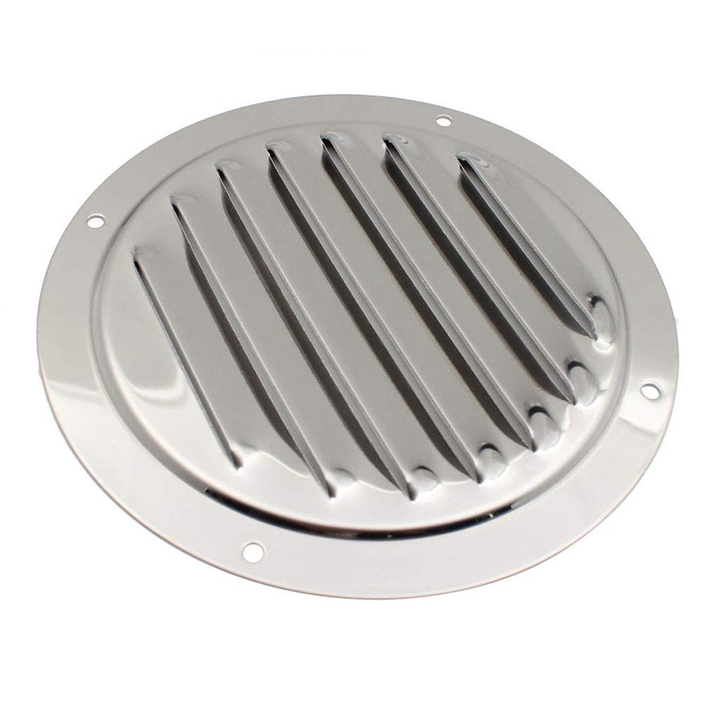 2Pcs 4 inch Stainless Steel 316 Round Louvre Air Vent,Marine Boat Cabin Ventilation Ventilator Grille Cover Accessories