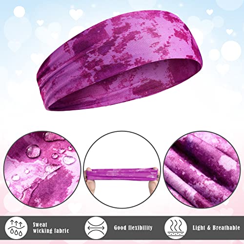 Jerify 12 Pieces Girls Sports Headbands Athletic Sweatbands Sport Hairbands Elastic Wicking Headband for Youth Kids Boys Girls Children Teenagers3