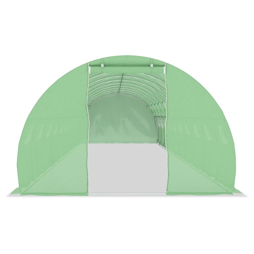 Szklarnia, domek do uprawy pomidorów, tunel foliowy 45 m², 15 x 3 x 2 m, z 20 oknami bocznymi, tkanina siatkowa PE o gramaturze 140 g/m², ocynkowana rama stalowa