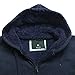 Gary Com Heavyweight Hoodies for Men, 1.8lbs Sherpa Lined Fleece Full Zip Up Winter Sweatshirts Jackets Navy XL
