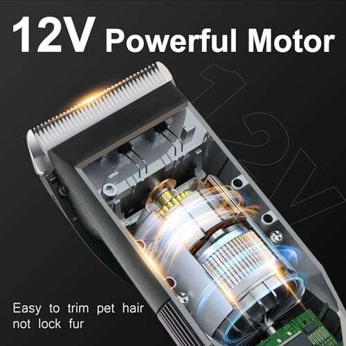 Dog-Clippers-for-Grooming-Dog-Grooming-ClippersProfessional-12V-Dog-Clippers-for-Thick-Coats-Corded-Pet-Trimmer-Dog-Hair-Clippers-with-Guard-Combs-Brush-for-Dogs-Cats - Cucciolini Doodles Dog-Clippers-for-Grooming-Dog-Grooming-ClippersProfessional-12V-Dog-Clippers-for-Thick-Coats-Corded-Pet-Trimmer-Dog-Hair-Clippers-with-Guard-Combs-Brush-for-Dogs-Cats