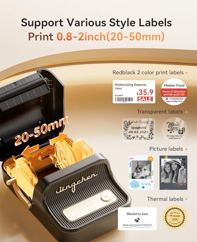 Image of NIIMBOT B21 Pro Label Maker, 300DPI HD Label Printer, Ideal for Notes,Photos, Study Graphics, Memo Maker,50x30mm Label(Black)