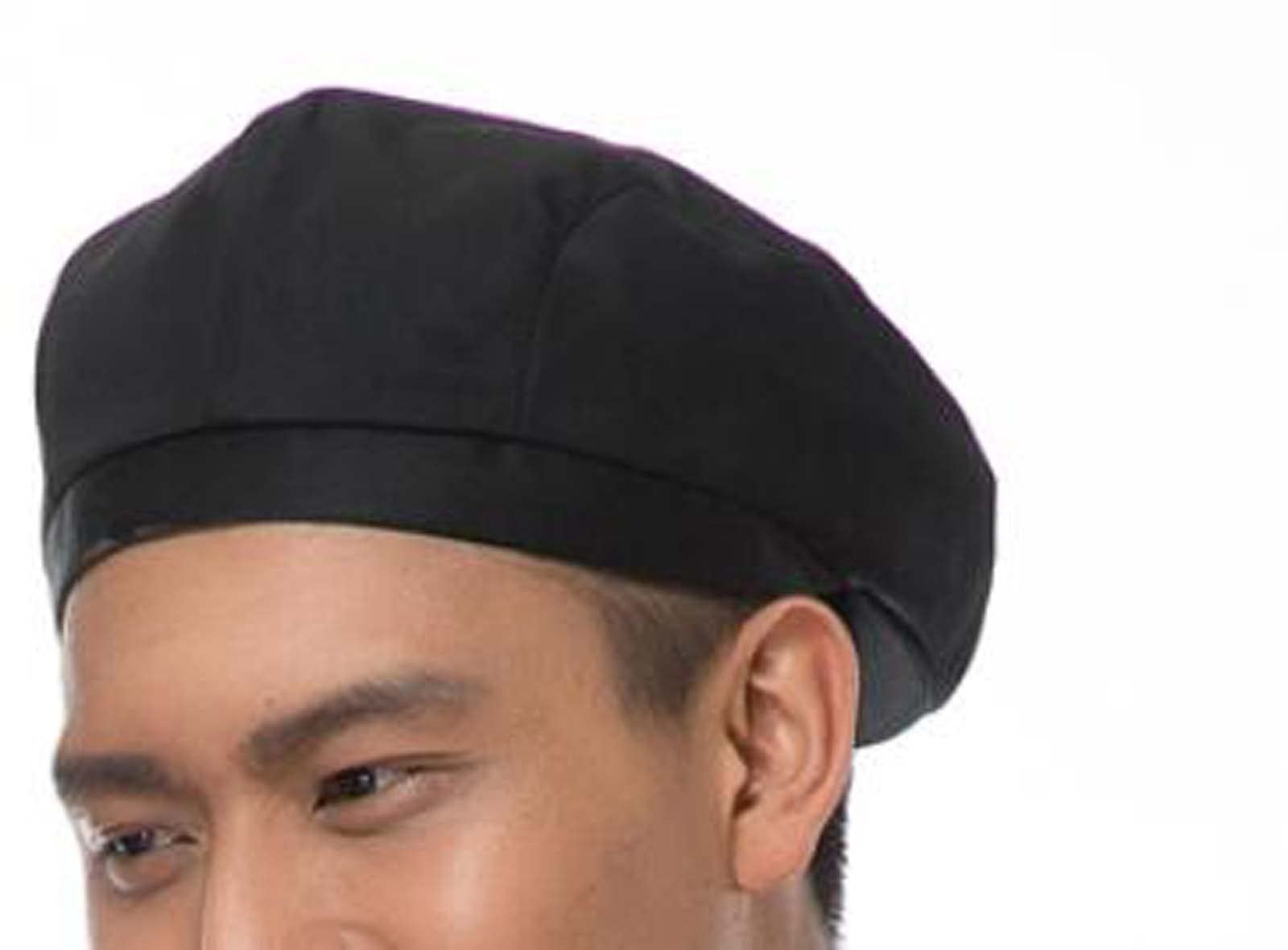 ZEALMAX Fashion Chef Hats Baker Cooking Hats, Adult Sushi Restaurant Kitchen Cooking Chef Cap for Men and Women,Black