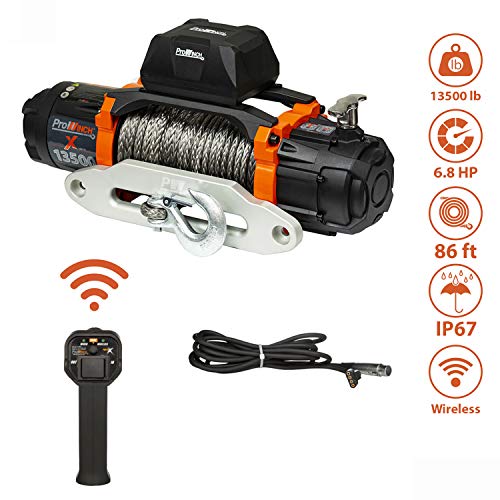 Winch eléctrico Prowinch 13500 lbs con cuerda sintética y control inalámbrico miniatura 2
