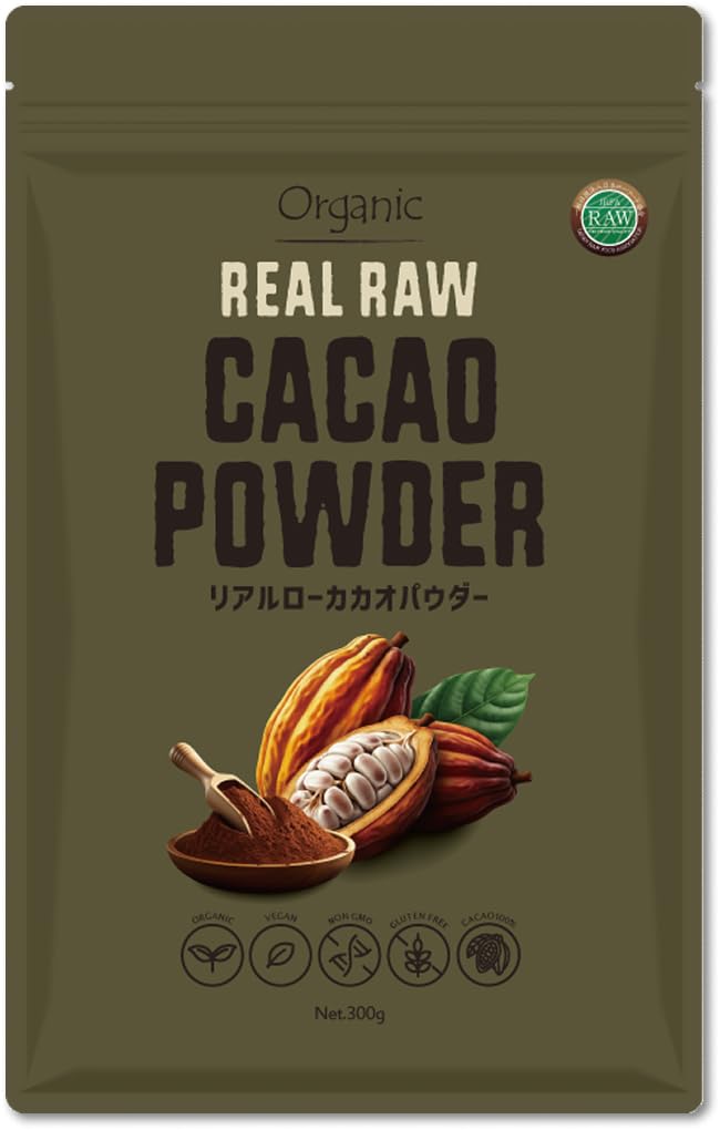 Amazon | LOHAS 有機カカオパウダー (生) 300g クリオロ種100% 純