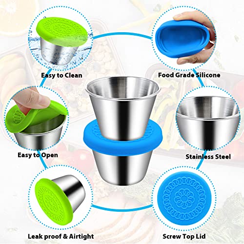 Hydream Salad Dressing Containers To Go, Small Condiment Containers with Lids - Image 4