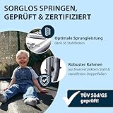 HUDORA Trampolin Start 300 - Trampolin Outdoor mit Stabiler Randabdeckung & innenliegendem Netz - Netz-Trampolin für Kinder & Erwachsene bis 100 kg - Hochwertiges & Robustes Familientrampolin - 5
