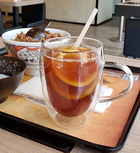 Lyrk Borosilicate Glass Double Wall Coffee Mug 300 ml || Perfect for Cappuccino, Tea, Latte, Hot Beverage (Transparent) - 1 Piece - Image 4