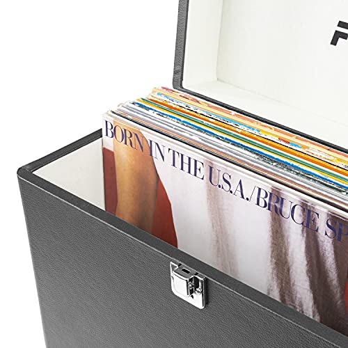 Fenton RP115C Platine Vinyle Vintage avec Valise de Rangement – Noir, fonctionnalité Bluetooth, Tourne Disque avec Haut… - Les Beatles, Paul McCartney, John Lennon, RIngo Starr, George Harrison Fenton RP115C Platine Vinyle Vintage avec Valise de Rangement - Noir, fonctionnalité Bluetooth, Tourne Disque avec Haut… – Image 7