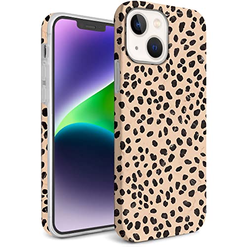 Lapac For Black Polka Dots Iphone 14 Plus Case 6.7 Inch 2022, Leopard Print Phone Case For Iphone 14 Plus, Cheetah Protective Cover For Iphone 14 Plus Shockproof Phone Case For Women Girl #TOP7