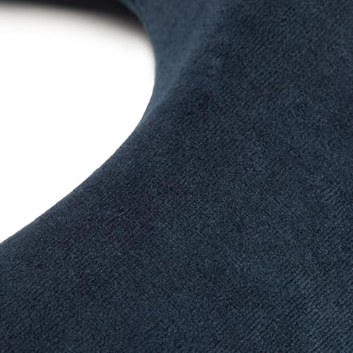 Amazon Basics Nackenkissen aus Memoryschaumstoff, Halbkreisförmig, Marineblau