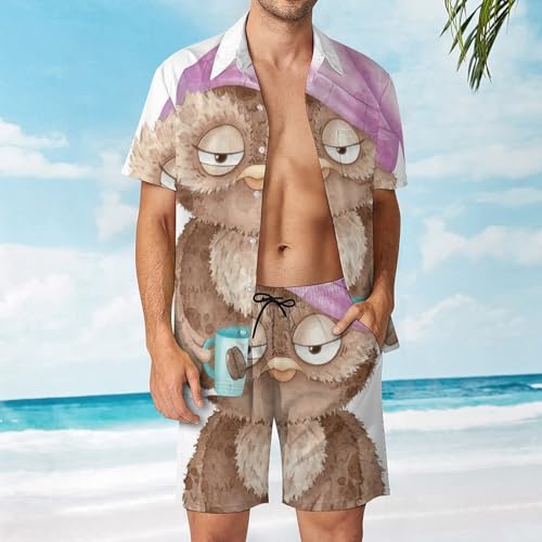 Ensemble Short et Chemise Hawaïenne Homme pour Rester au Frais Tout l'Été