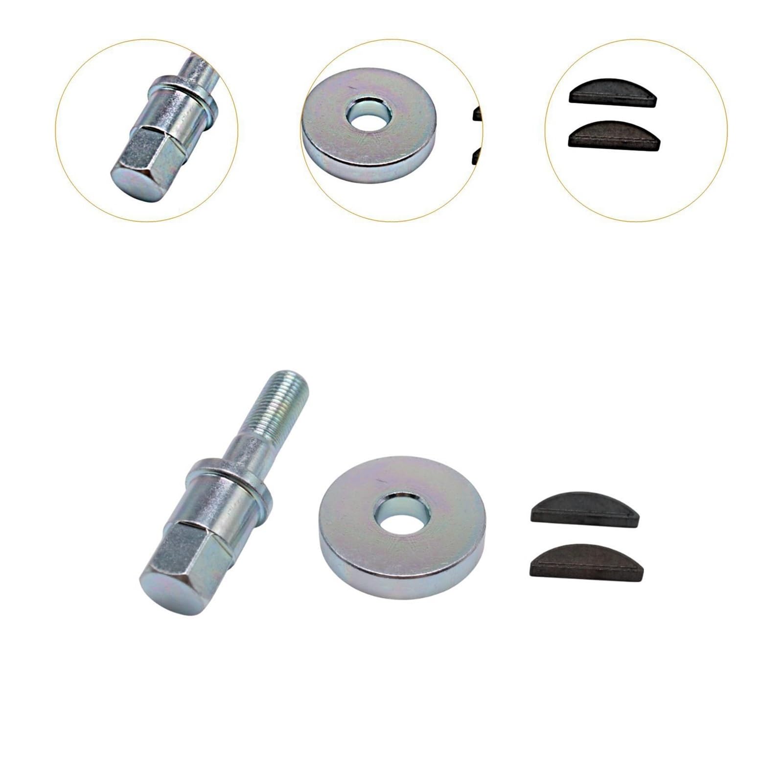 Set Di Bulloni Della Puleggia Manovella Pezzi Ricambio Chiave Woodruff Adatta Per L200 K74 Kit cilindro pistone motore