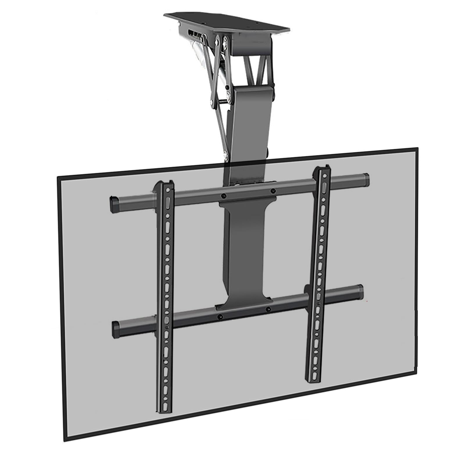 HPTHLY Electric Tv Ceiling Mount - Tv Wall Mount,0-85° Flip Down Pitched Roof Mount Stand,Tv Lift Fits 50-75/50-90 Inch Tvs,With Remote Control And Switch Control,Easy To Install,50,