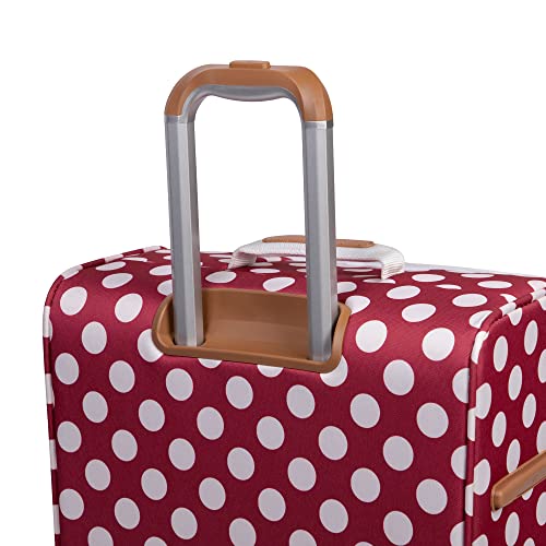 it luggage Summer Spots 4 piece Softside 8 Wheel Lightweight Set, Red, 4 Piece Set4