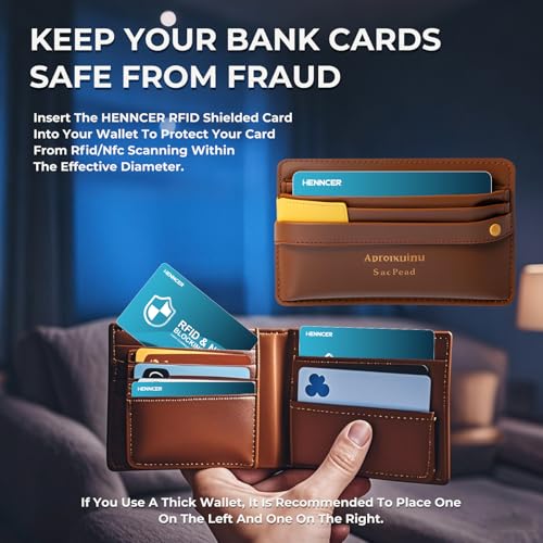 Premium Contactless RFID Blocking Card 6 Pack, Bank Debit Credit Card Protector, Anti-Theft Contactless NFC Blocker, 2 Card Entire Wallet Protection4