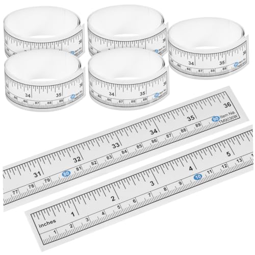 Cinta métrica adhesiva flexible 6 piezas miniatura 3
