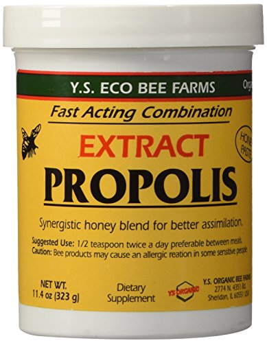 SANCAK YS Eco Bee Farms Propolis Extract in Honey 11.4 oz jar (Pack of 2)