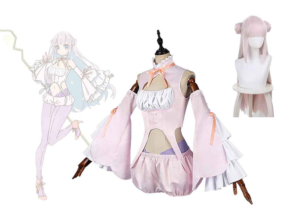 ウィッグ付　かつて魔法少女と悪は敵対していた。　深森白夜　コスプレ衣装 Amazon.co.jp: 深森白夜 コスプレ衣装 4点セット パンスト付き
