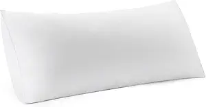 MIULEE 16x36 Inch Premium Lumbar Throw Pillow for Bed Sofa Couch Virgin Microfiber with 100% Cotton Cover Decorative Throw Pillow Insert Stuffer Form