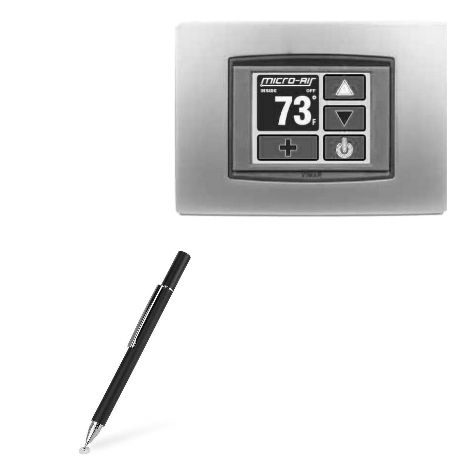 BoxWave Stylus Pen Compatible with Micro-Air EasyTouch™ Control Display - FineTouch Capacitive Stylus, Super Precise Stylus Pen - Jet Black