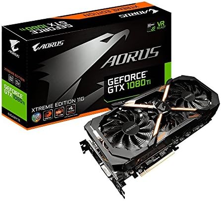 Gigabyte AORUS GeForce GTX 1080 Ti Xtreme Edition 11GB Graphic Cards GV-N108TAORUS X-11GD (Renewed)