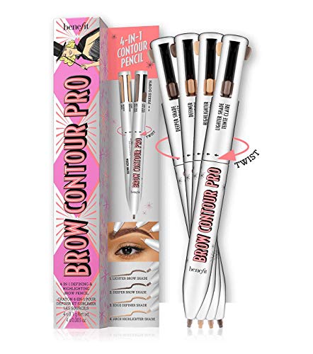 Benefit 4 In 1 Contour Pro Defining & Highlighting Brow Pencil Brown-black Deep, 0.12 Fl Ounce (BM85)