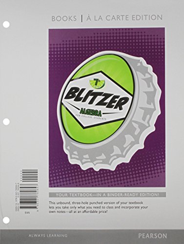 Algebra for College Students, Books a la Carte ... 0321760646 Book Cover