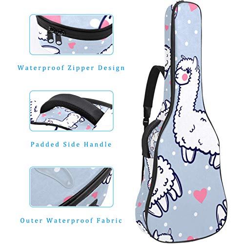 Housse de guitare 106 cm, étanche, double bandoulière réglable, housse de transport pour guitare acoustique, sac de… - Les Beatles, Paul McCartney, John Lennon, RIngo Starr, George Harrison Housse de guitare 106 cm, étanche, double bandoulière réglable, housse de transport pour guitare acoustique, sac de… – Image 4