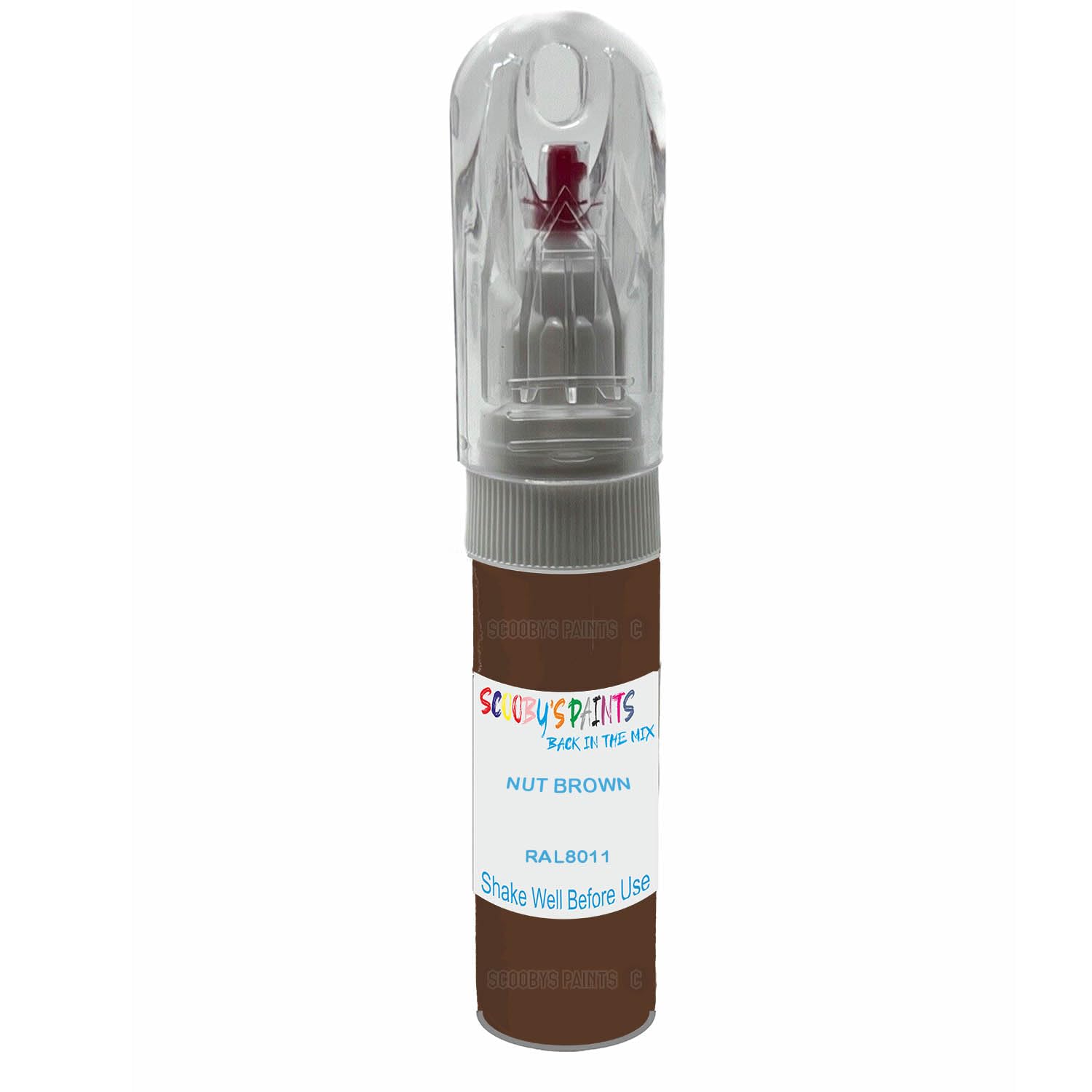 Scoobys Paints Back In The Mix Ral8011 Nut Brown Ral Paint Upvc Pen Repair Window,Plastic,Cladding,Wood,Metal Touch Up